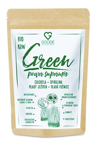 Goodie Green Power Supermix BIO 150 g (chlorela + spirulina + ječmen + pšenice)