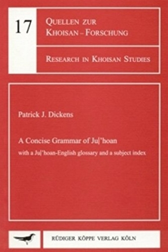 A Concise Grammar of Ju/'hoan