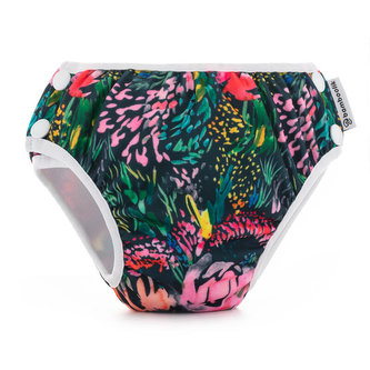 Plenkové plavky Bamboolik vel. M Květy