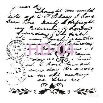 Šablona Cadence HomeDeco - písmo / 45x45 cm