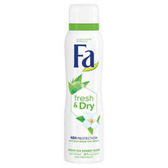 Fa Antiperspirant ve spreji Fresh & Dry Green Tea Sorbet (Anti-perspirant) 150 ml woman