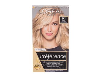 L´Oréal Paris Barva na vlasy Préférense Odstín 9.1 Oslo Velmi světlá popelavá blond woman