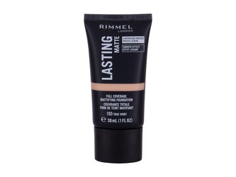 Rimmel Dlouhotrvající make-up Lasting Matte (Full Coverage Mattifying Foundation) 30 ml Odstín 103 True Ivory woman