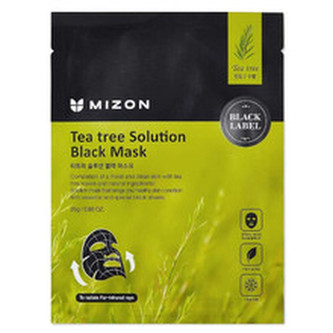 Mizon Zklidňující pleťová maska s čajovníkem (Tea Tree Solution Black Mask) 25 g woman