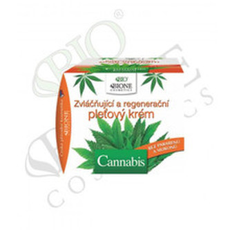 Bione Cosmetics Zvláčňující a regenerační pleťový krém Cannabis 25 ml woman
