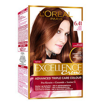 L´Oréal Paris Permanentní barva na vlasy Excellence Creme Odstín 4.54 Mahagonová měděná woman