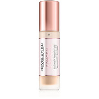 Revolution Lehký hydratační make-up Conceal & Hydrate (Radiance Foundation) 23 ml Odstín F1 woman
