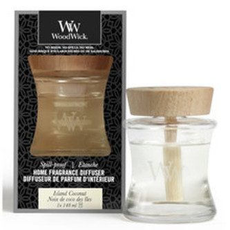 WoodWick Island Coconut aroma difuzér 148ml s víčkem proti vylití
