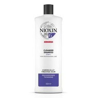 Nioxin Čisticí šampon pro řídnoucí normální až silné přírodní i chemicky ošetřené vlasy System 6 (Shampoo Cleanser System 6) Objem 1000 ml unisex