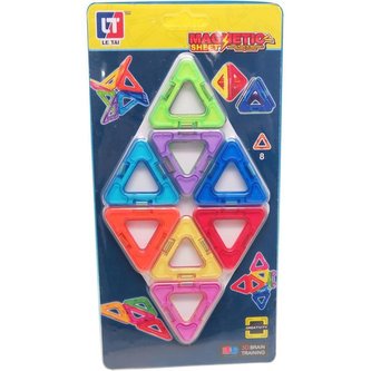 Magnetická stavebnice - MAGNETIC SHEET 8 dílků