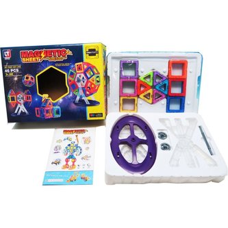 Magnetická stavebnice - 46 dílků