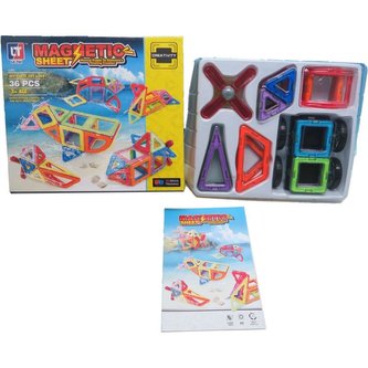 Magnetická stavebnice - 36 dílků