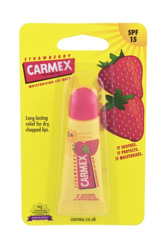 Carmex Strawberry Balzám na rty 10 g SPF15 pro ženy