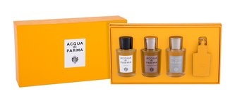 Acqua di Parma Colonia kolínská voda Colonia 20 ml + kolínská voda Colonia Intensa 20 ml + kolínská voda Colonia Pura 20 ml + kožená visačka