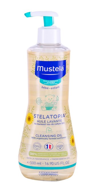 Mustela Bébé Stelatopia Sprchový olej 500 ml pro děti