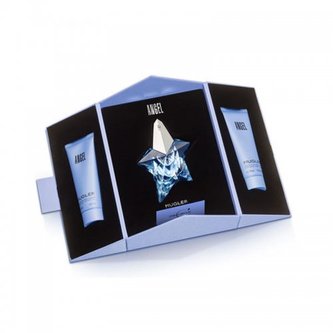 Thierry Mugler - Angel - parfémová voda 50 ml (plnitelná) + tělové mléko 100 ml + sprchový gel 100 ml - 50 ml