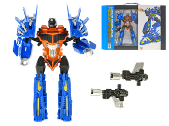 Robot/stíhačka 22cm s doplňky v krabičce