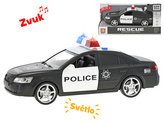 Auto policie 24cm 1:16 na setrvačník na baterie se světlem a zvukem v krabičce