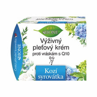 Bione Cosmetics Výživný pleťový krém proti vráskám s Q10 Kozí syrovátka 51 ml woman