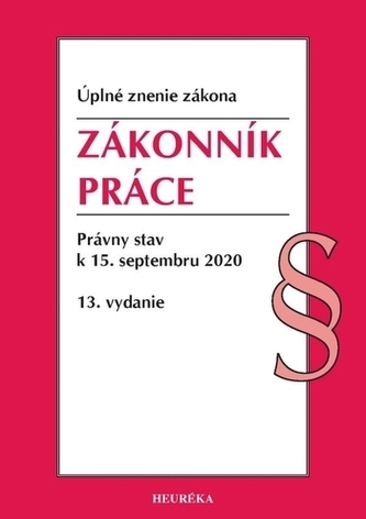 Zákonník práce. 13. vyd., 2020