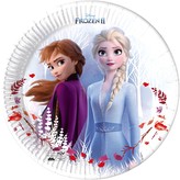 Talíř papírový 23 cm Frozen II 8 ks ECO - rozložitelný