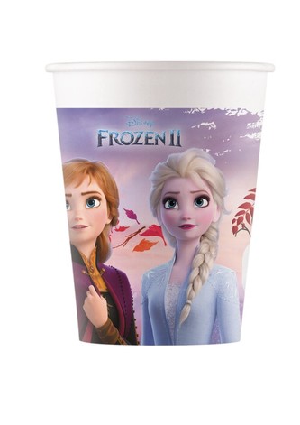 Kelímky 200 ml Frozen II 8 ks ECO - rozložitelný