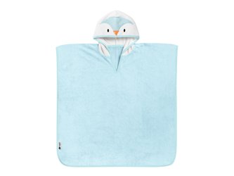 Osuška pončo s kapucí 2-4 roky Percy Blue
