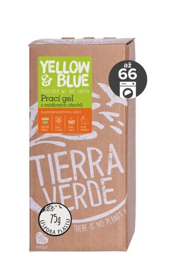 Yellow&Blue Prací gel s pomerančem (2 l) - z bio mýdlových ořechů