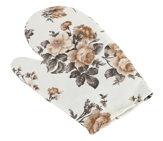 Kuchyňská chňapka - béžová růže - chňapka 28x18 cm