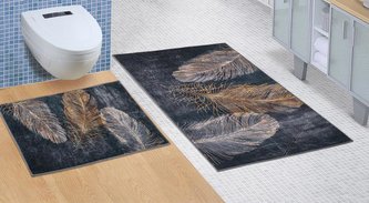 3D tisk  sada - BEZ VÝKROJE - pírko - sada (60x100, 60x50 cm WC bez výkroje )