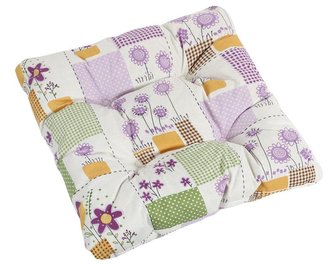 Sedák GITA prošívaný - léto - 38 x 38 cm, prošívaný