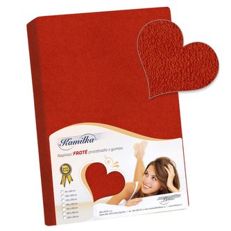 Prostěradlo froté - terra - 180x200 cm