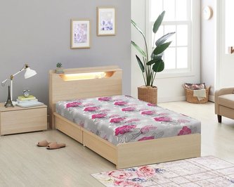 Prostěradlo Mikroflanel vzorované - šedorůžový květ - 90x200 cm