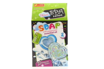 Výroba mýdla - diamantová srdce