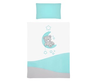 6-dílné ložní povlečení Belisima Teddy Bear 90/120 tyrkysové