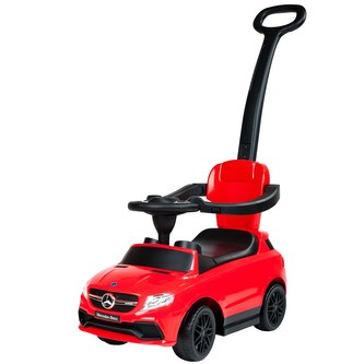 Dětské odrážedlo s vodící tyčí Mercedes Benz Bayo red