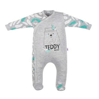 Kojenecký bavlněný overal New Baby Wild Teddy - velikost 74 (6-9m)
