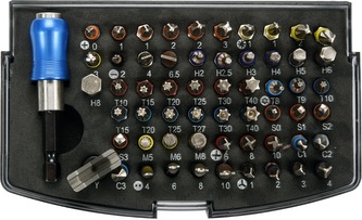 Sada bitů s adaptérem 1/4\" 59ks