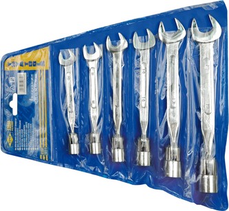 Sada klíčů plochých - nástrčných 6 ks 10 - 19 mm