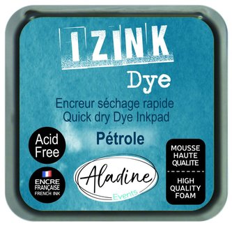 Razítkovací inkoust IZINK DYE - petrolejová modrá/ 8x8 cm