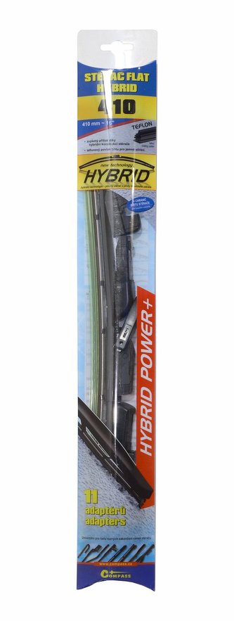 Stěrač HYBRID  410mm + 11 adaptérů TEFLON