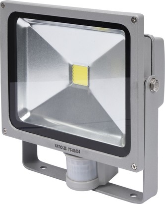 Reflektor s vysoce svítivou COB LED, 30W, 2100lm, IP44, pohyb. s
