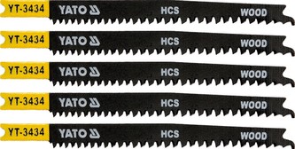 List pilový do přímočaré pily 108 mm na dřevo TPI12-8 5 ks