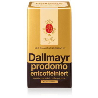 Dallmayr prodomo entcoffeiniert (bez kofeinu), mletá káva, 500g