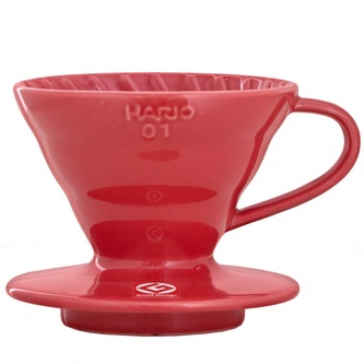 Dripper Hario V60 (VDC-01R) - keramický, velikost 1, červený