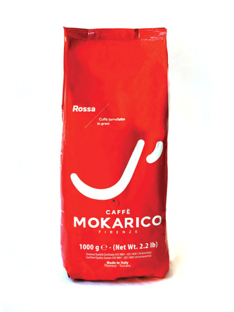 Mokarico Rossa, zrnková káva, 1000g
