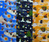 Balící papír vánoční role - Krteček, 2 m x 70 cm