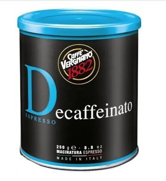 CASA DEL CAFE VERGNANO Káva mletá Vergnano Dec bezkofeinová 250 g