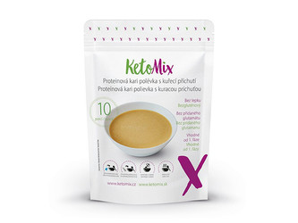 KetoMix Proteinová kari polévka s kuřecí příchutí (10 porcí)