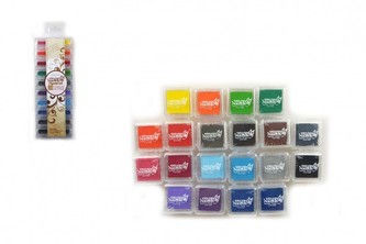 Polštářky pro razítkování sada 20 ks v blistru